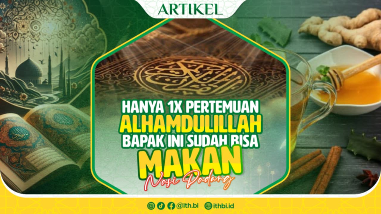 Hanya 1X Pertemuan, Alhamdulillah Bapak Ini Sudah Bisa Makan Nasi Padang